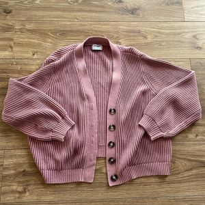 Soft Pink XL cropped length Sweater.